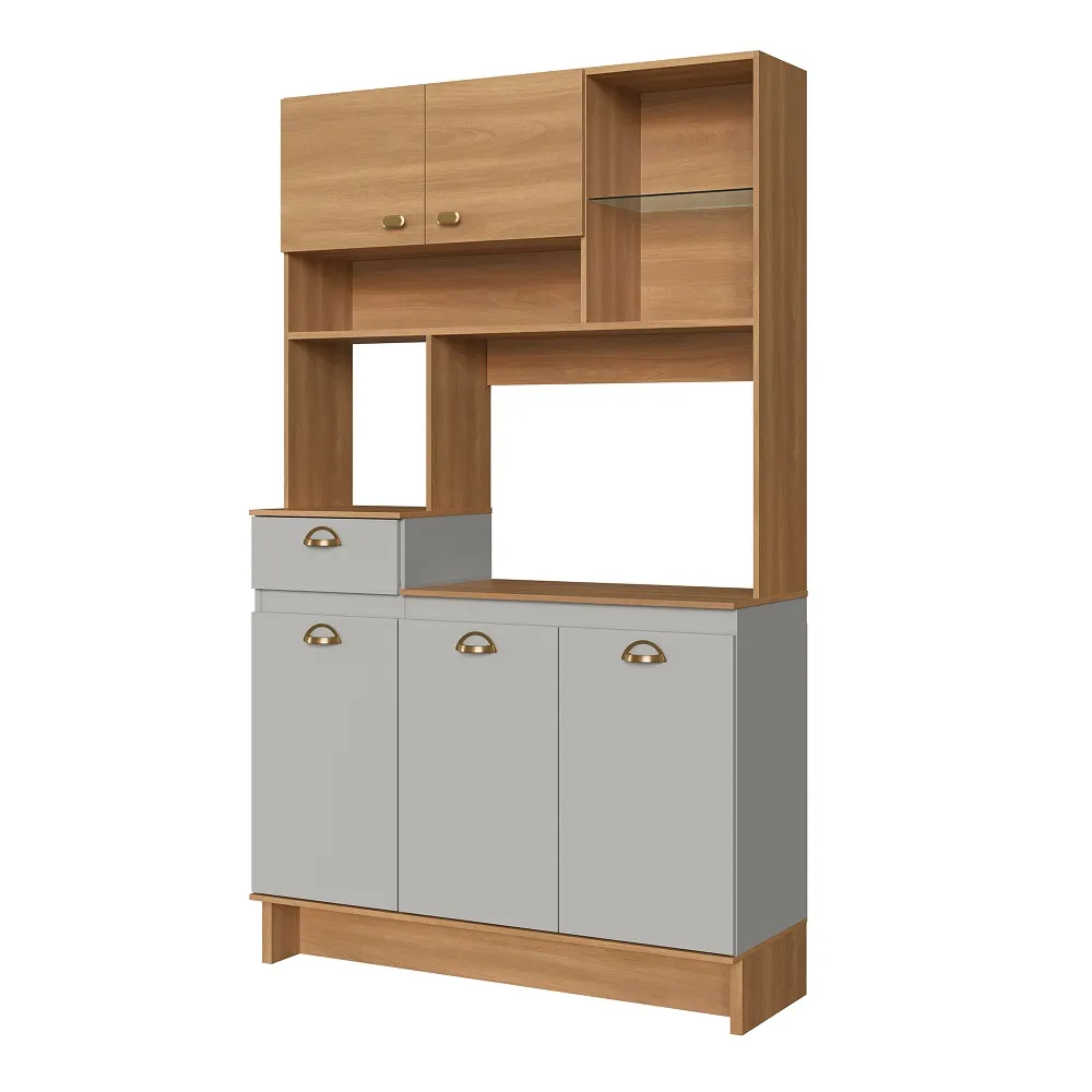 Mueble de Cocina Jasmim MDP 5 Puertas Gris