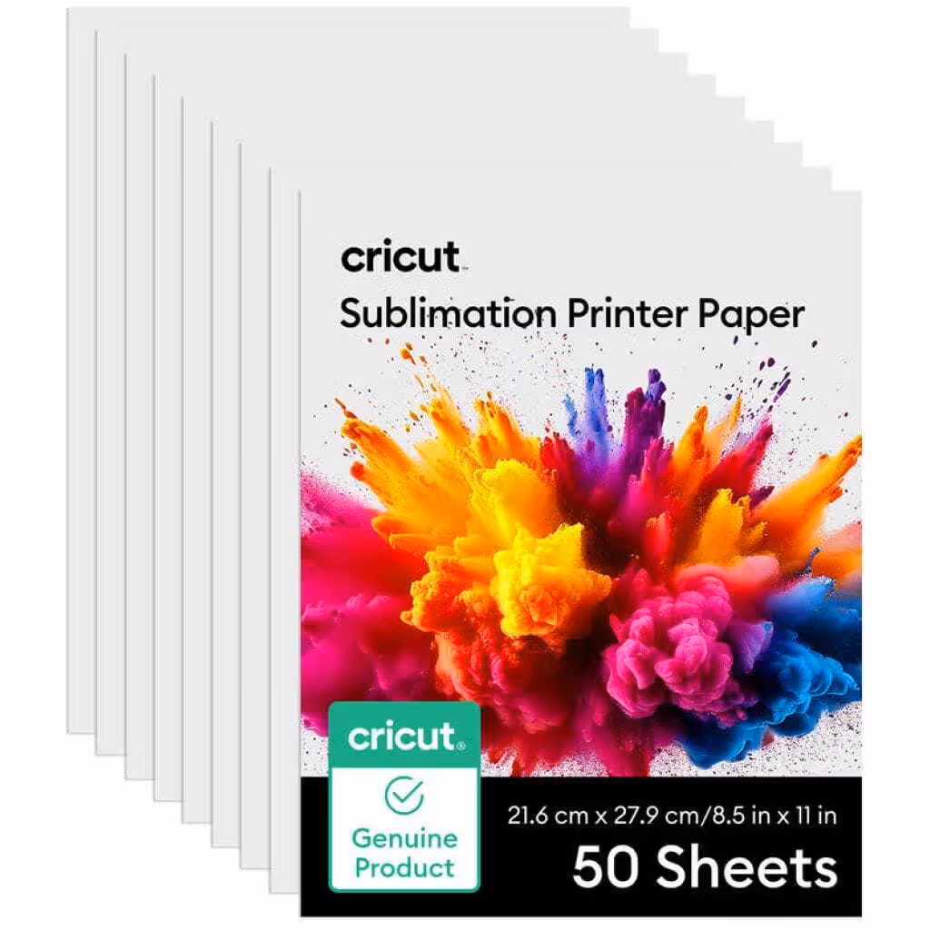 CRICUT JOY HOJA PARA SUBLIMACION 8.5X11″ – 50 HOJAS