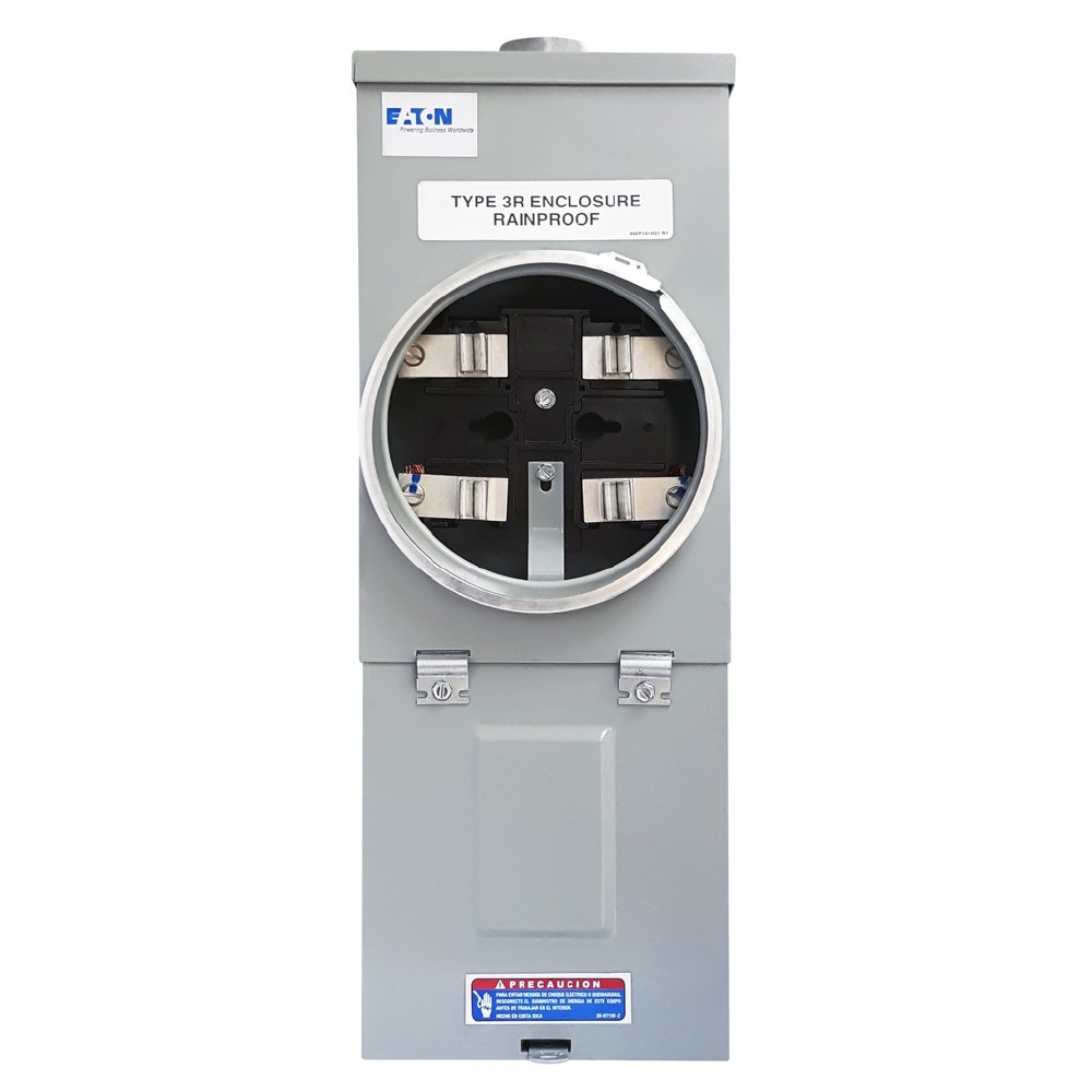 Base medidor con breaker principal 2x100 incluido