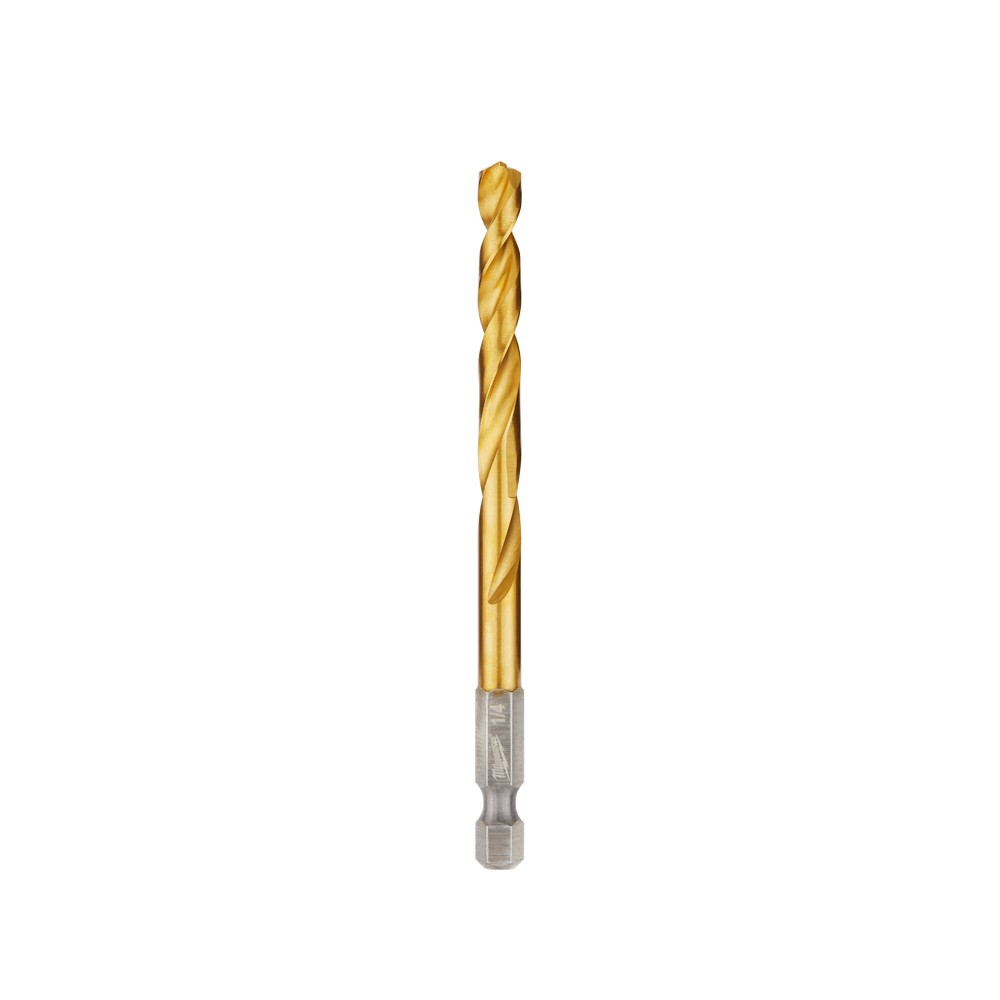 Broca de titanio 1-4 pulg espiga hex 1-4 pulg