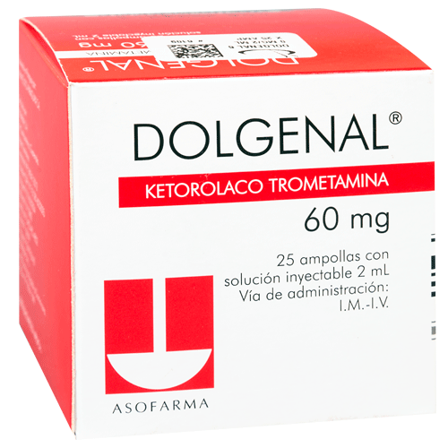 DOLGENAL AMPOLLAS 60 MG / 2 ML