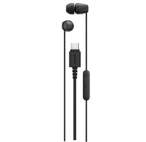 Sony Audífonos alámbricos con micrófono negro