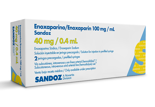 ENOXAPARINA PRECARGADA 40MG/0.4MLX2 INYECTABLES