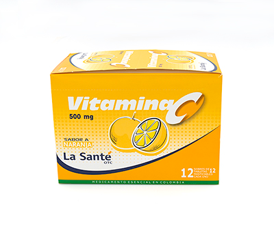 LE SANTE VITAMINA C NARANJA T 500 mg TABLETAS VÍA ORAL