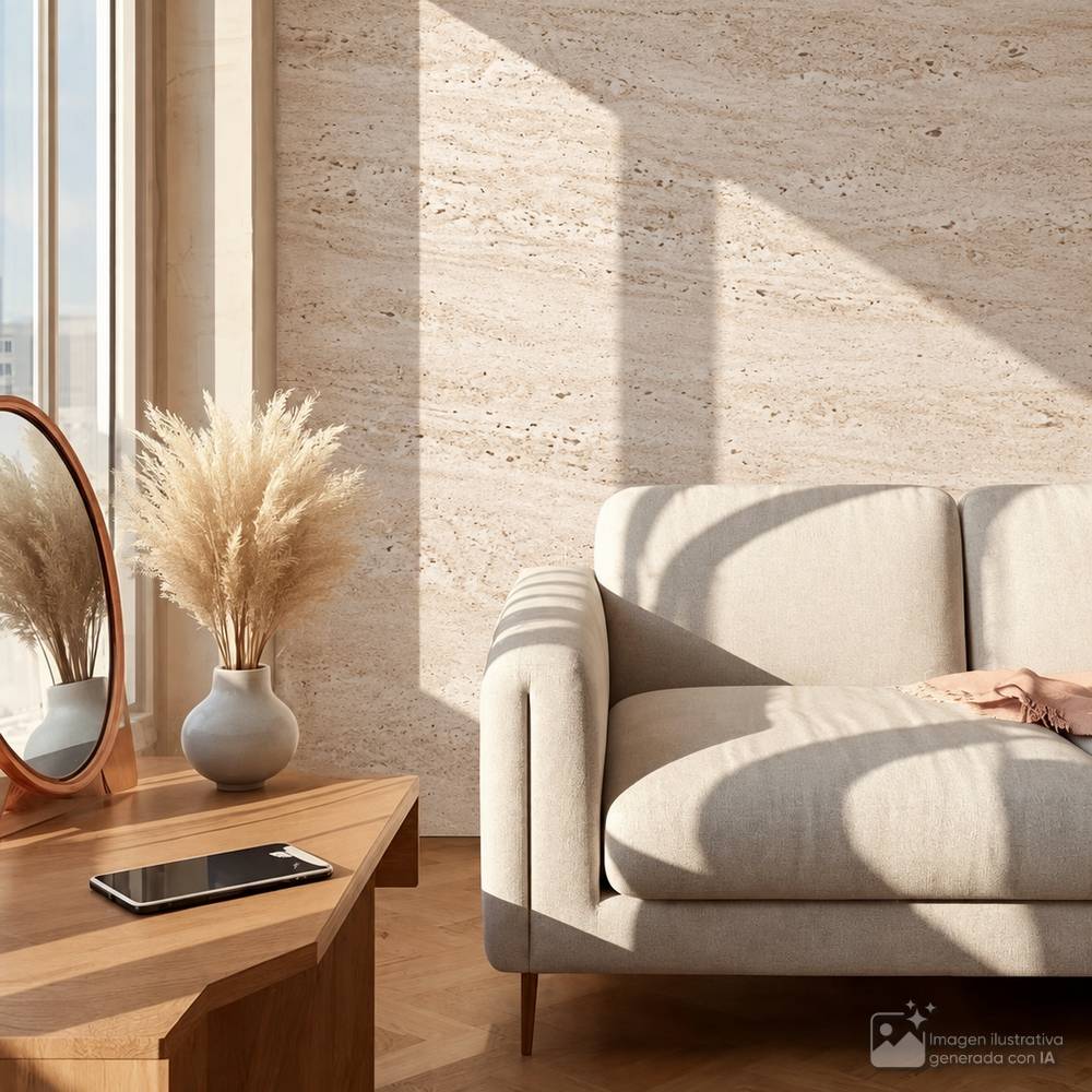 Lamina de piedra flexible gris 60x120 cm