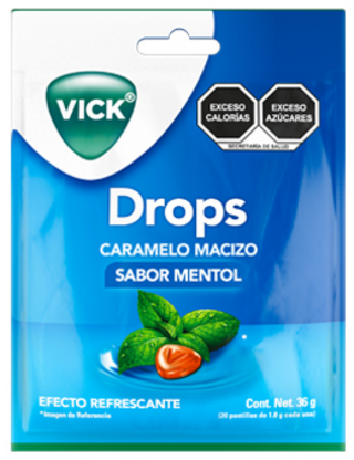 Vick Drops Mentol 1 bolsa con 20 caramelos