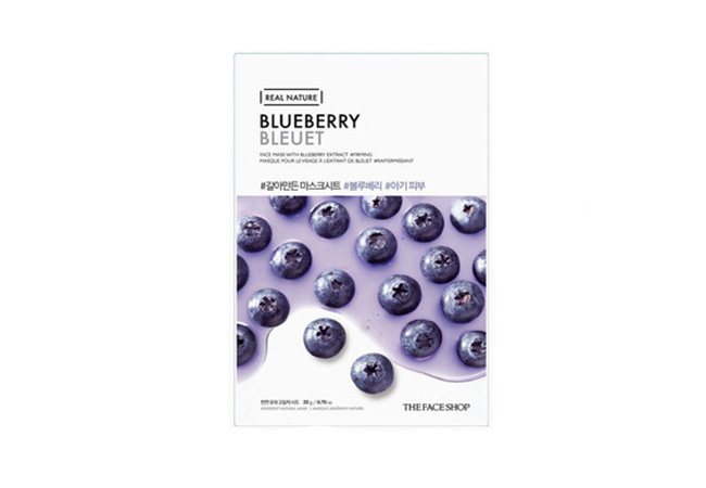 THE FACE SHOP REAL NATURE BLUEBERRY MASK