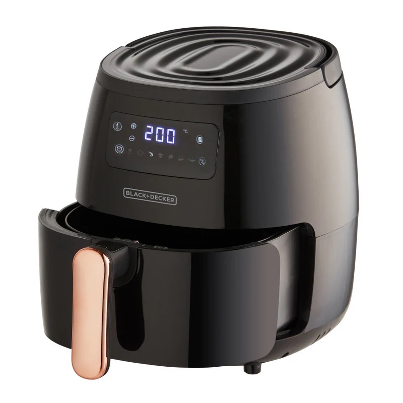 Freidora de aire digital Black+Decker 5L negra HFD5055B