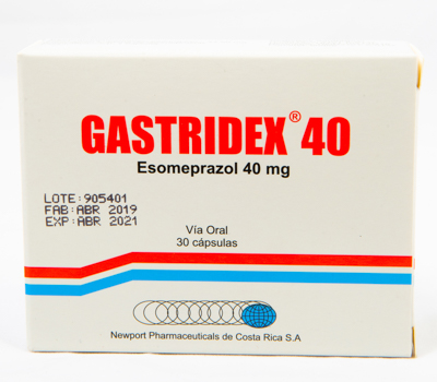 GASTRIDEX 40 MG TABLETAS VIA ORAL