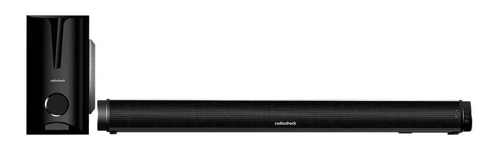Barra de sonido con woofer inalámbrico RadioShack 4001937 2.1 Bluetooth integrado Negro