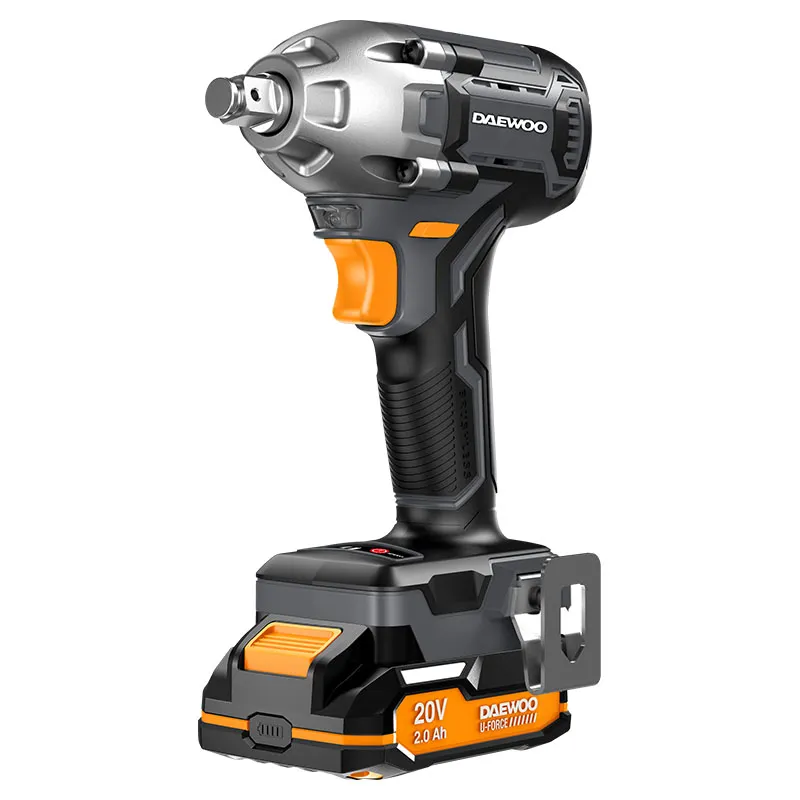 Pistola de impacto inalámbrica 1/2" 20 V Daewoo incluye 2 baterias 2.0 Ah y cargador