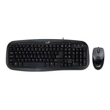 TECLADO Y MOUSE GENIUS SMART KM-200 ALÁMBRICO USB ESPAÑOL 31330003401 NEGRO