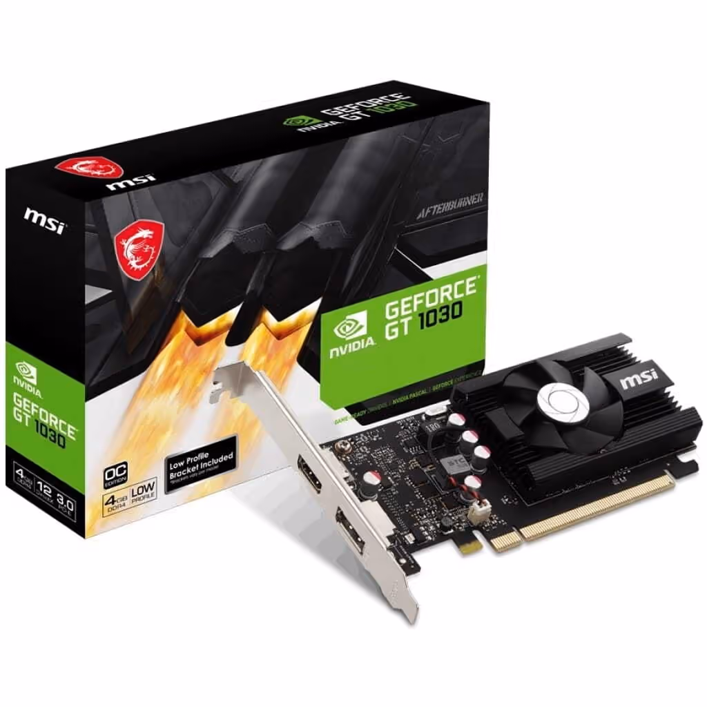 Tarjeta de video MSI GT-1030 4GB LP OC