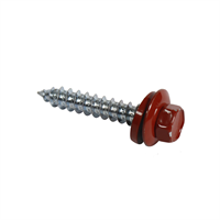 Tornillo Techo Punta Corriente Rojo 1/4 X 1.1/2" 12 Unidades