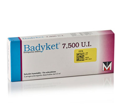 BADYKET 7500 U.I./3 ml x 2 JERINGAS