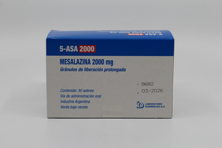 5-ASA 2000mg, Mesalazina, 30 sobres granulados de liberacion prolongada