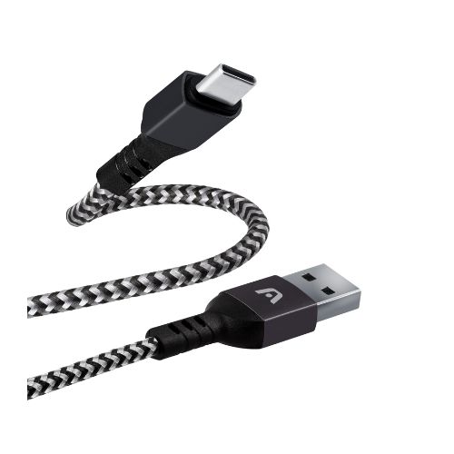 Cable USB Tipo C a USB 2.0 Argom Trenzado Dura Form 1.8m ARG-CB-0025BK