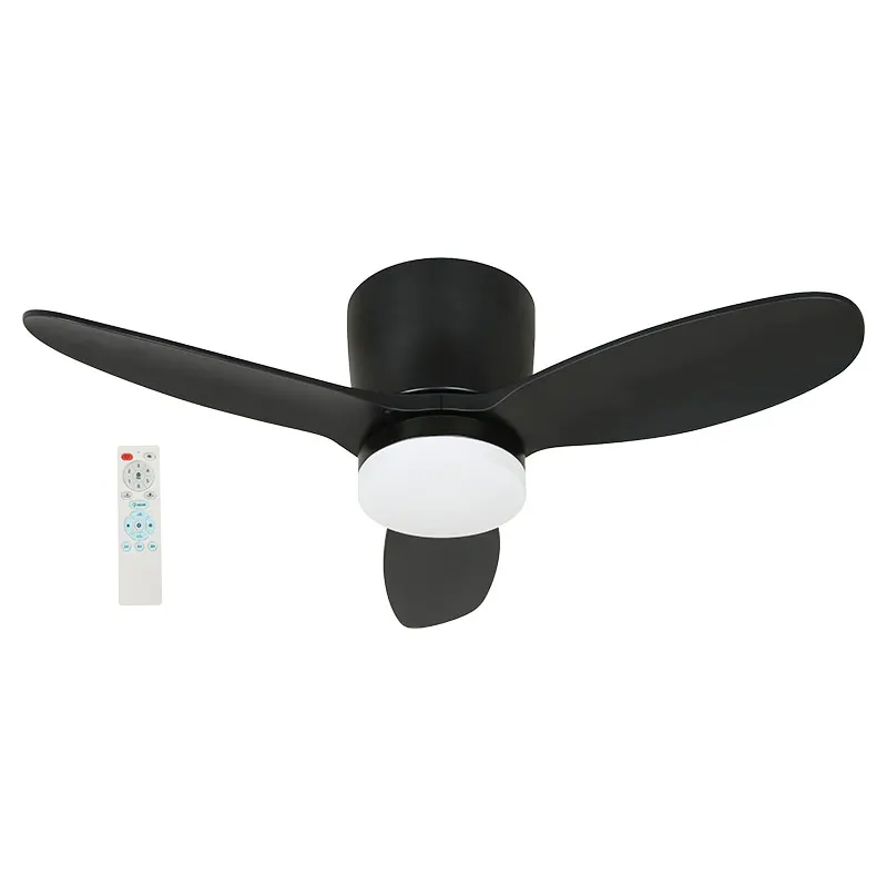 Ventilador techo inteligente brisa natural 36" 3 aspas negro Designers Lighting