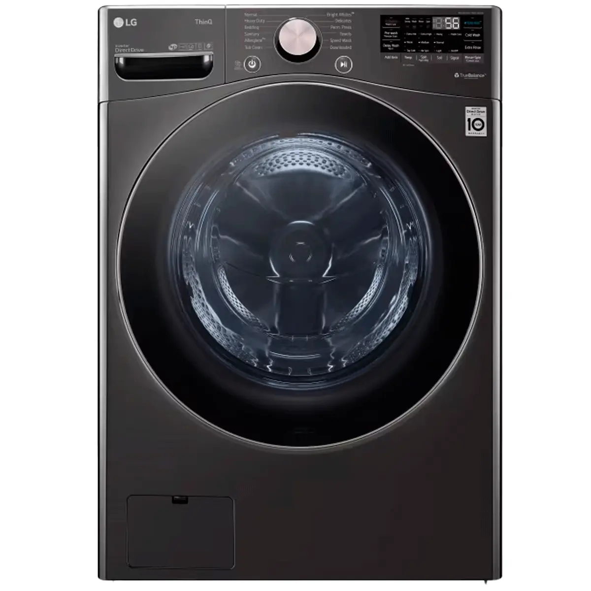 LG – LAVADORA C/F 25KG NEGRA – WM25BV2S6BR