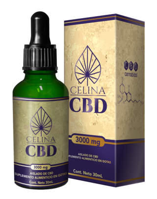 CBD, Celina, Aislado, 3000 mg, 30 ml