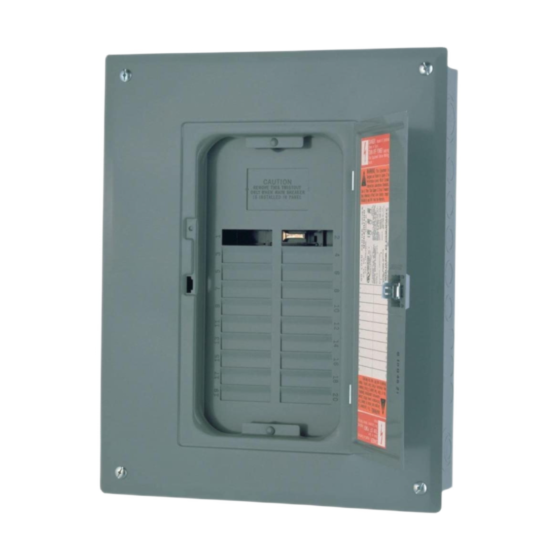 SQUARE D QO120L125PGC CENTRO DE CARGA QO 20 ESPACIOS 24 CIRCUITOS 125A 1FASE UL NEMA 1 C/CUBIERTA INCLUIDA