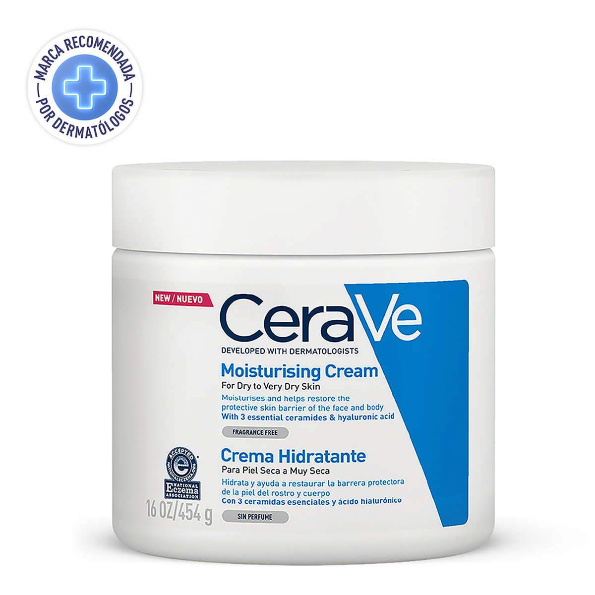 CeraVe Crema hidratante para Piel seca a muy seca 454 gr