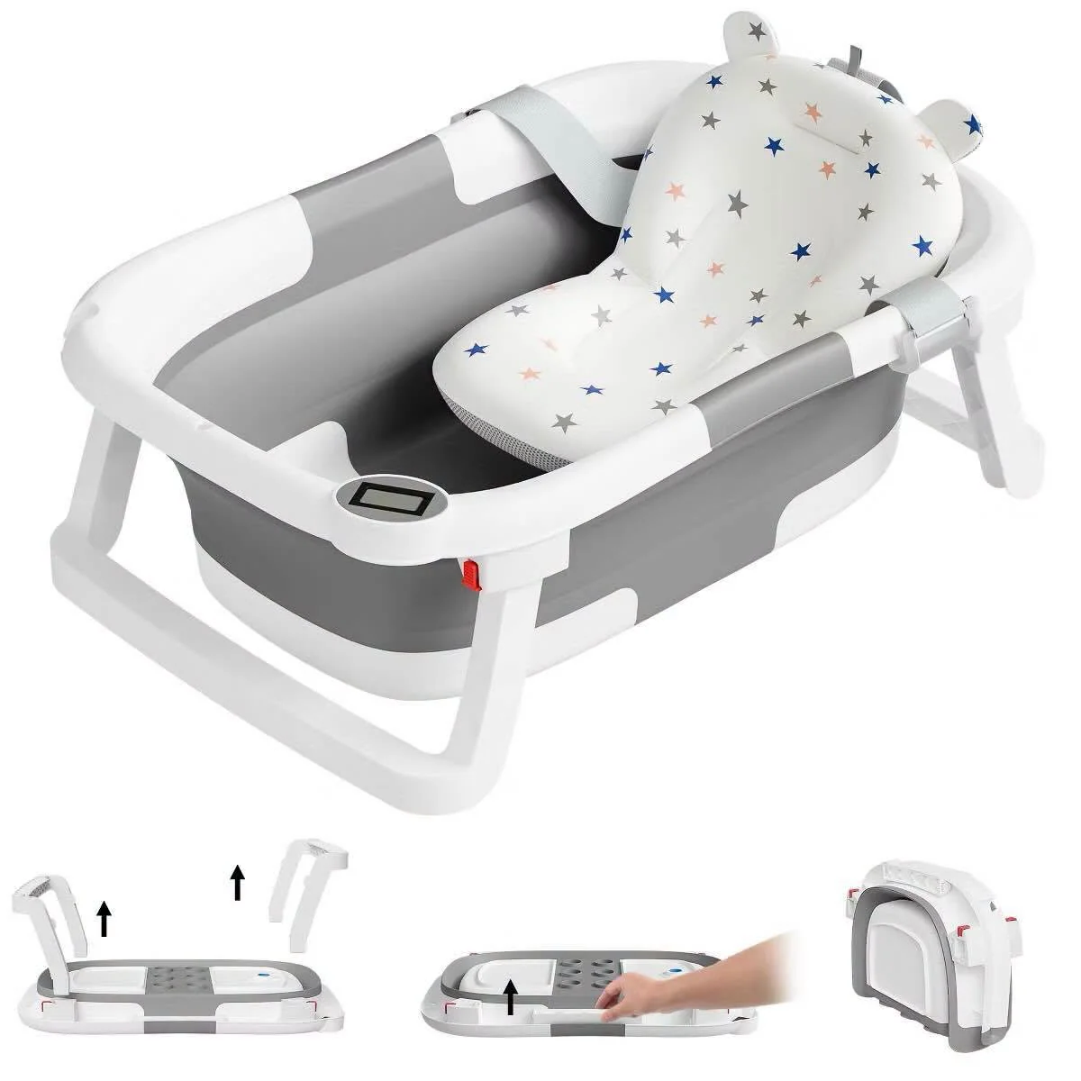 Bañera plegable para bebés y niños 0-36 meses