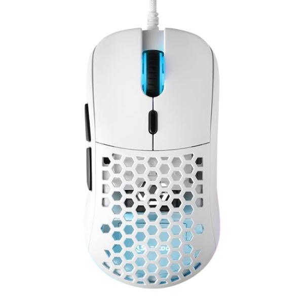Mouse Sharkoon Gaming RGB Light 180 12000 DPI Alámbrico USB – Blanco