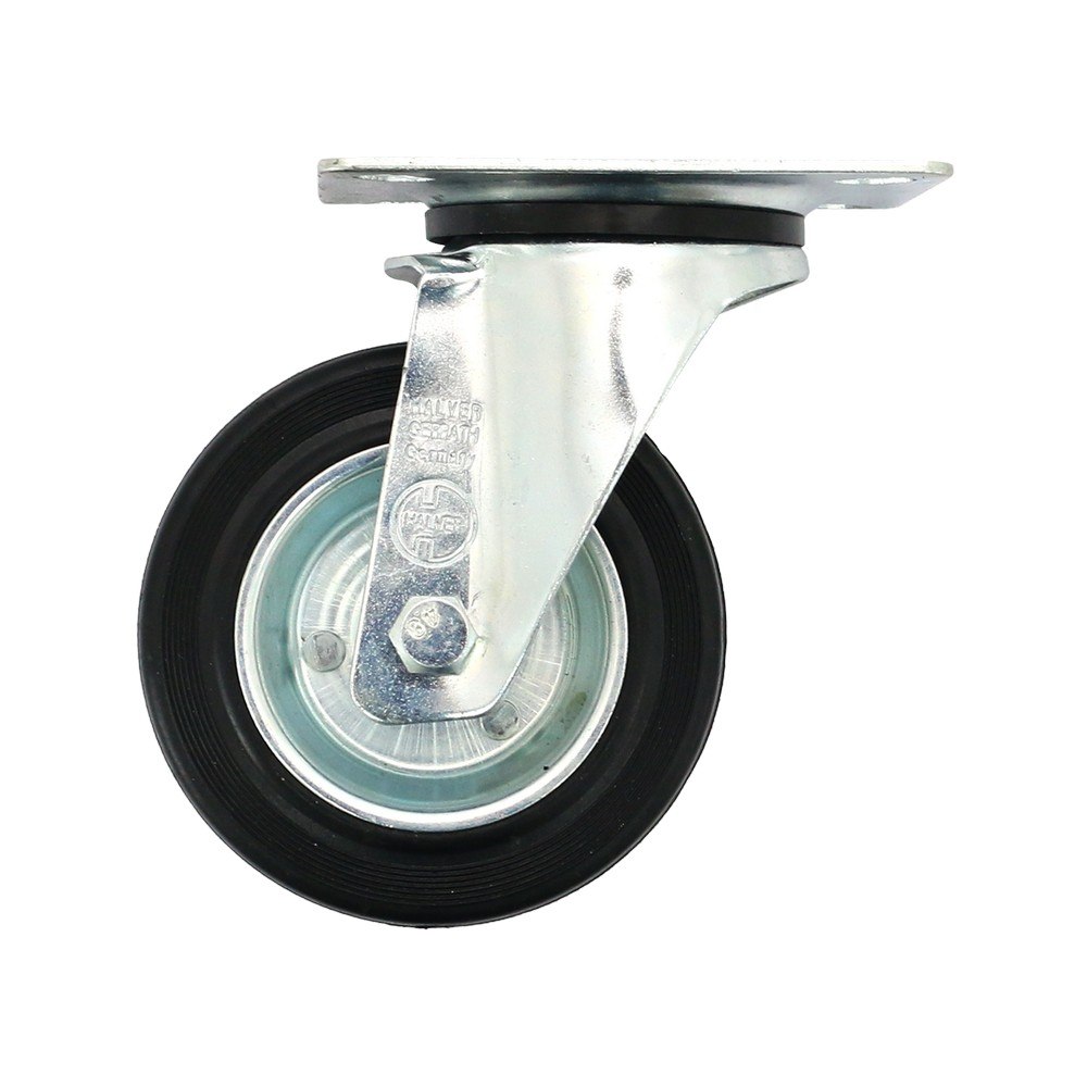 Rodo giratorio 100 mm rueda de hule