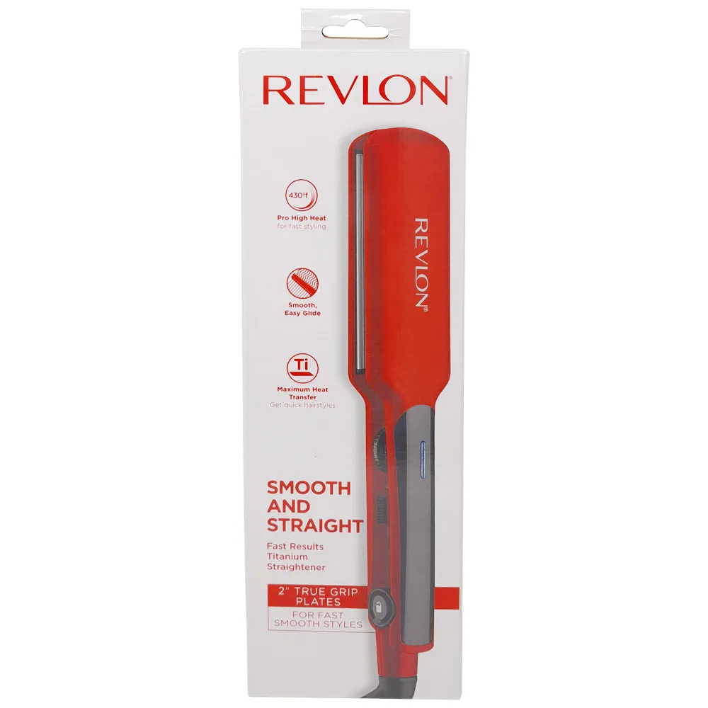 Plancha alisadora Revlon 2" (5.08 cm) titanium red