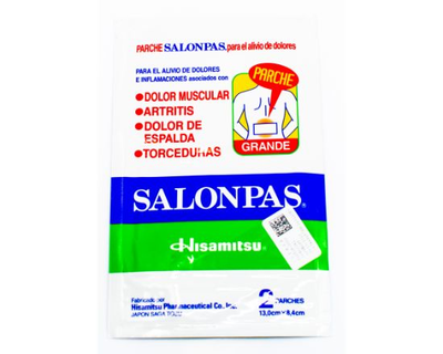 Parche Salonpas 2 parches 13 x 8.4 cm