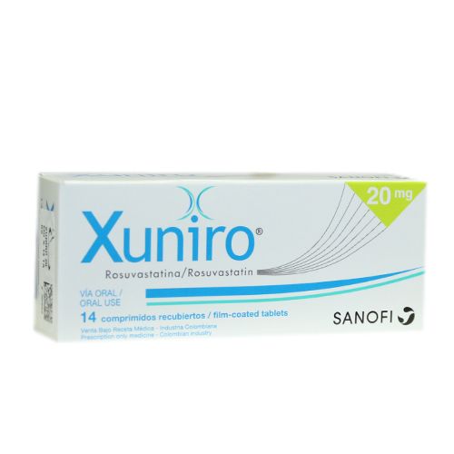 XUNIRO TABLETAS 20 MG