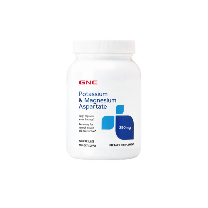 GNC POTASSIUM MAGNESIUM 250 MG 120 TABLETAS