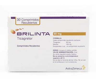 BRILINTA 90 MG 30 TABLETAS