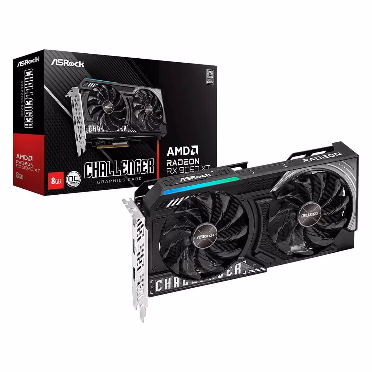 TARJETA DE VIDEO ASROCK RX 9060 XT CHALLENGER 8GB