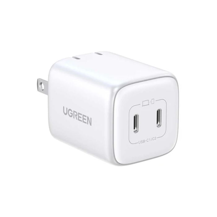 CARGADOR USB-C DOBLE 45W GAN TECH BLANCO UGREEN