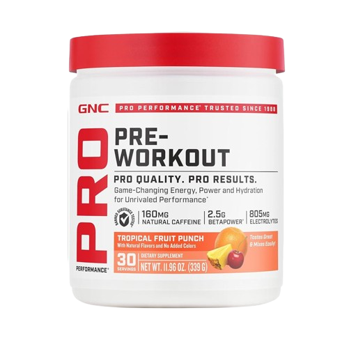 GNC Pro Performance Pre-Workout Fruit Punch 30 servidas