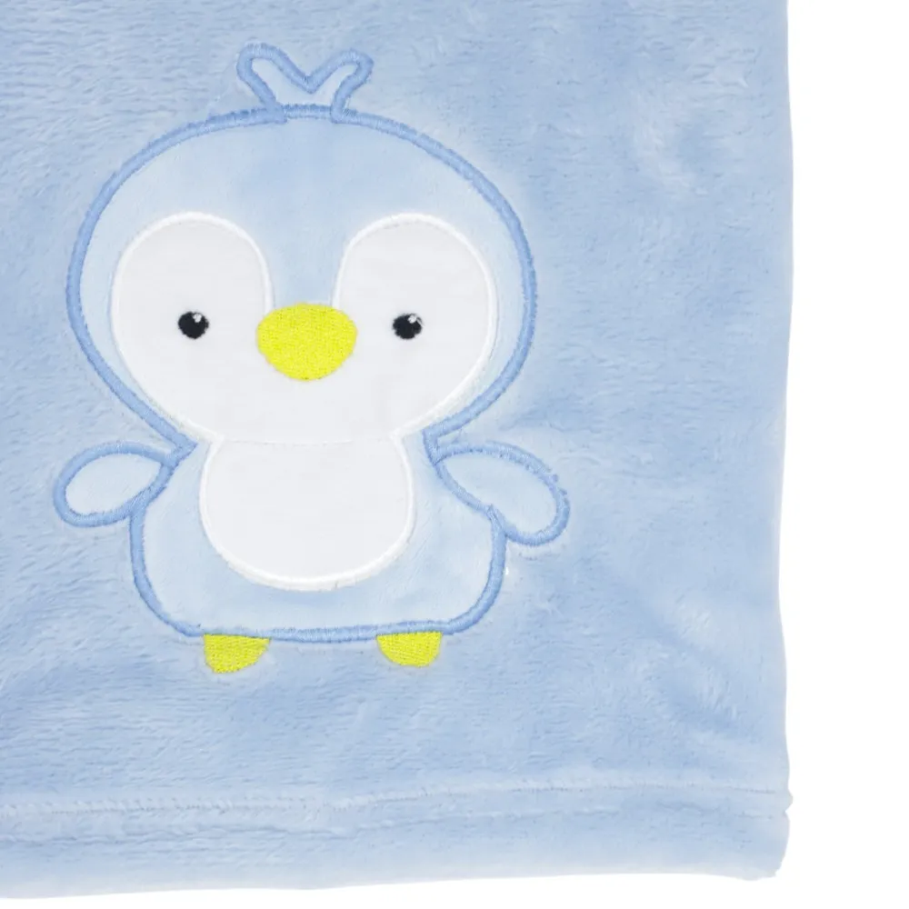Frazada con almohada de soporte tipo pingüino para bebé