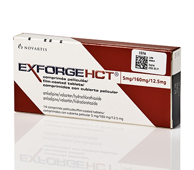 EXFORGE HCT 5/160/12.5MG TABLETAS X14