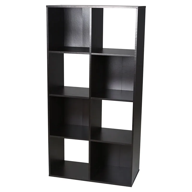 Mueble organizador cubos 8 espacios melamina nogal 61 x 30 x 121 cm