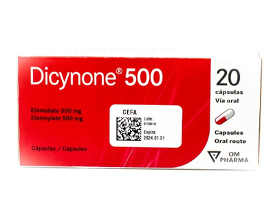Dicynone 500 Mg (precio por unidad)