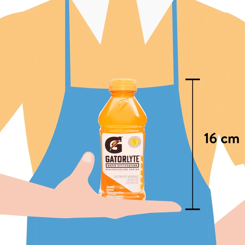 Bebida hidratante Gatorlyte sabor naranja - 591 ml
