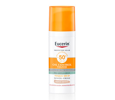 EUCERIN SUN FACIAL TOQUE SECO TONO MEDIO FPS 50+ 50 ML