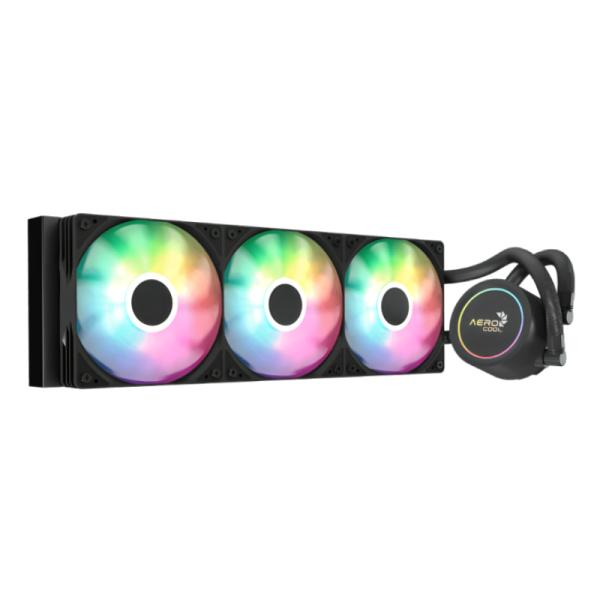 Enfriamiento Liquido Aerocool RGB Abyss L360R AIO 360MM LGA115X-1851/ AM5/AM4 – Negro
