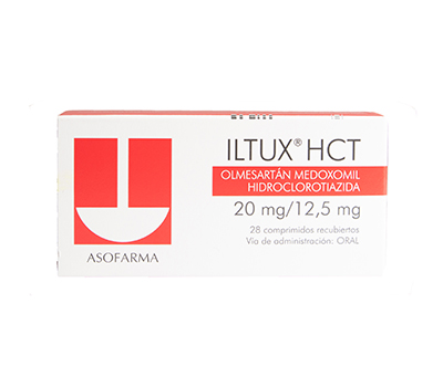 ILTUX HCT 20MG/12.5MG TABLETAS VIA ORAL