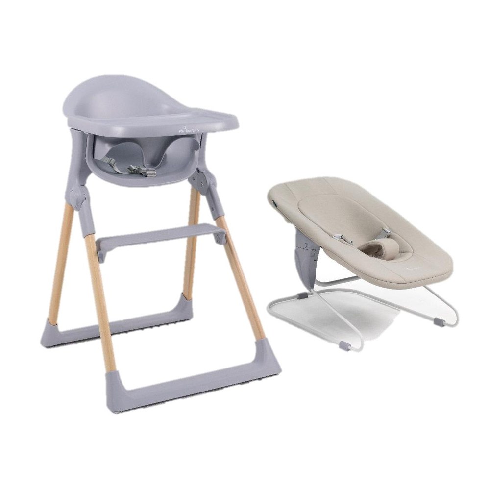 Silla de comer Honey con bouncer – Gris