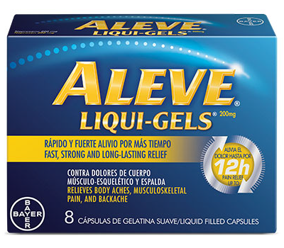 ALEVE LIQUI GELS 200 mg CAJA x 8 CAPSULAS