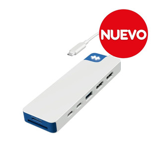 Targus hub hyper flex 9 puertos USB-C + HDMI + MicroSD en blanco – HD4103BUGL