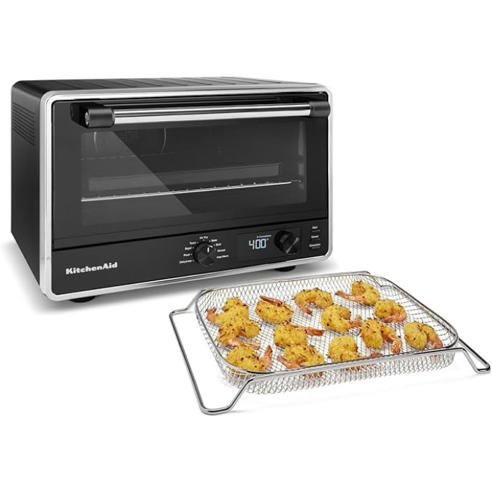HORNO DIGITAL FREIDORA AIRE NEGRO MATTE KITCHEN AID
