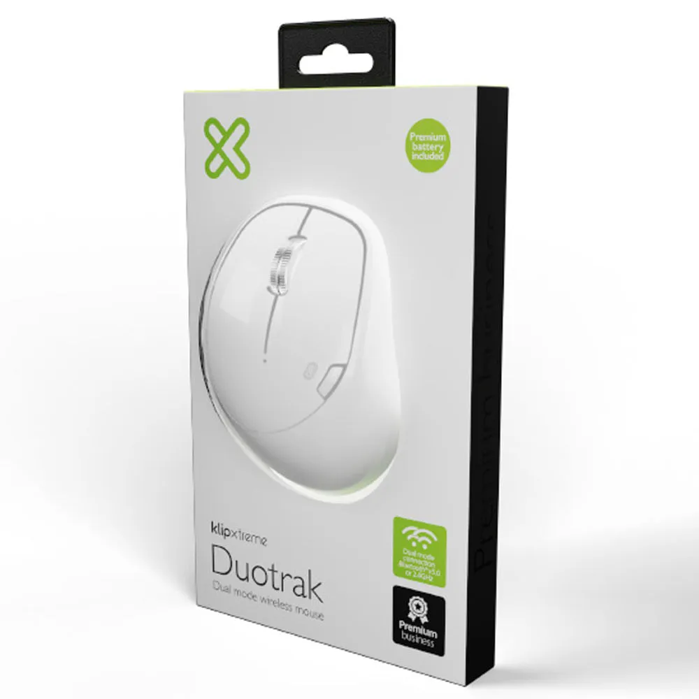 Mouse inalámbrico de modo dual Duotrak óptico